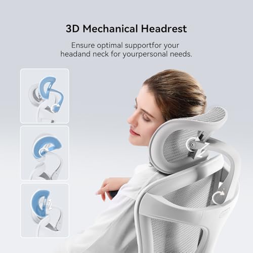 Image of SIHOO Doro C300 Ergonomic Office Chair with Footrest, Soft 3D Armrests