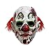 WDING Masque De Clown Tueur avec Cheveux, Masque De Clown Zombie en Décomposition, Poisson D'avril, Horreur, Halloween, Carnaval, Soirée À Thème.