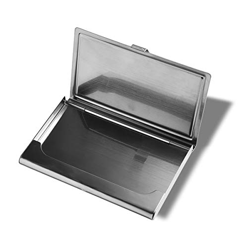 Business Card Case Metal Stainless Steel Name Organizers Pocket 92x58mm Card Display Stand2