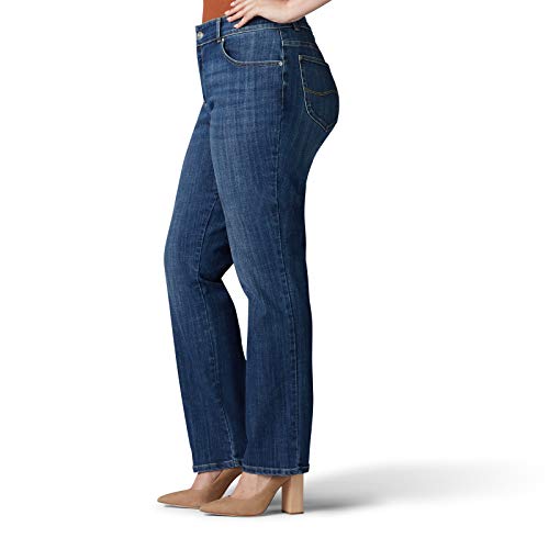 Image of Lee Women's Plus-Size Relaxed Fit Straight-Leg Jean