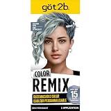 Got2b Color Remix, Customizable Semi-Permanent Hair Color, 100 Silver Era