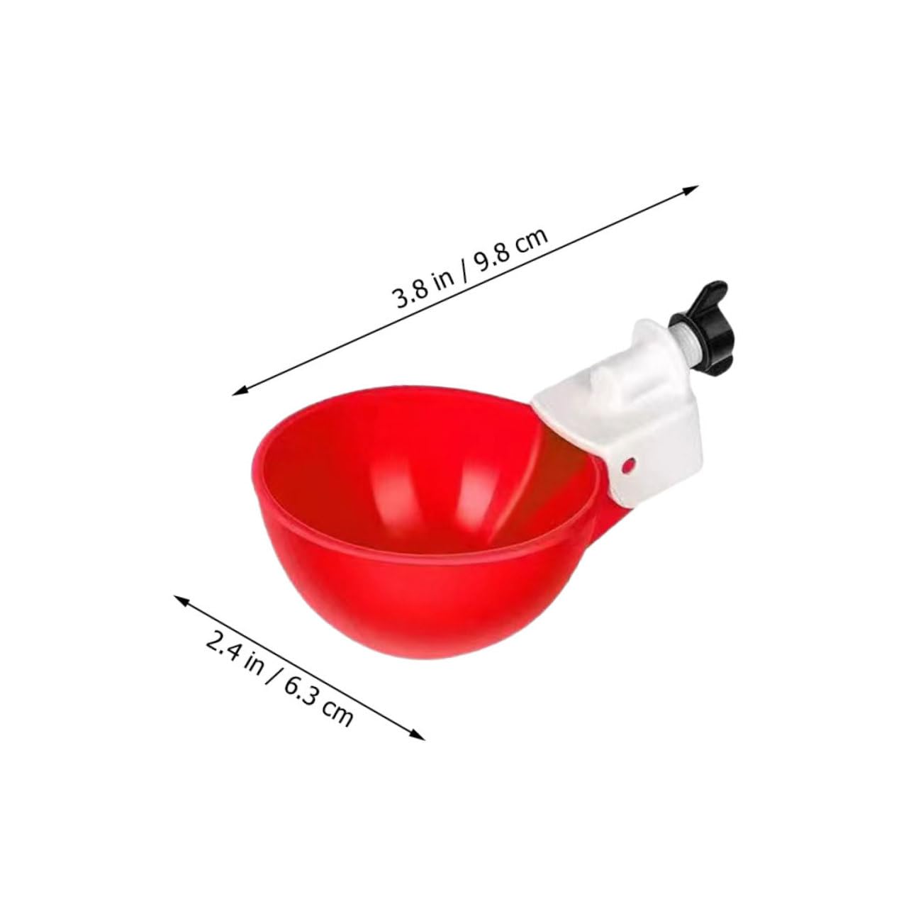 Abaodam Bird Waterer Kit 5pcs Chicken Water Bowl Automatic Water Feeder for Pet Birds