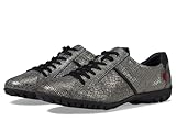 Marc Joseph New York Women's Albany Golf Pump, Metallic Pewter Gator, 7
