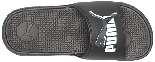 PUMA PUMA Cool Cat Slide Sandal, Black-Dark Shadow White, 2 US Unisex Little Kid