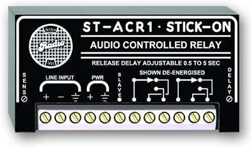 RDL ST-ACR1 Line-Level Audio Controlled Relay - 0. 5 to 5 s