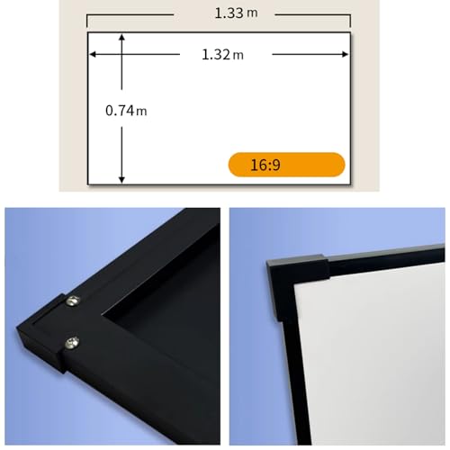 Pantalla de proyección 16:9 para cine en casa y presentaciones miniatura 2