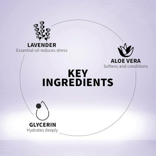 Image of Barva Calming Lavender Body Wash 200ml | With Aloe Vera | Relaxing & Moisturizing Shower Gel | Gentle Cleansing for All Skin Types | Stress Relief Bath Care
