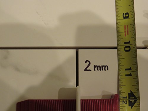 T-Lock ™ 1/16" (2Mm) 100 Clips" Perfect Level Master ™ Professional" Anti Lippage" Tile Leveling System - (Spacers Only), Red Wedges Not Included And Sold Separately! (1) #TOP6