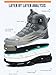 Men’s Safety Shoes -Anti-Smashing Steel Toe, Anti-Piercing Midsole, TPU Non-Slip Outsole, Fashionable Reflective Strip Design, Comfortable & Soft Work Boots (Grey,10.5)
