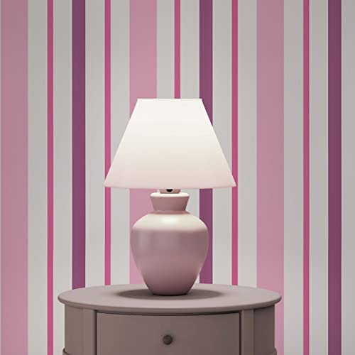 TADESSI WTD 866 Pierre Papier peint à rayures Rose/violet Pour chambre de fille Cover