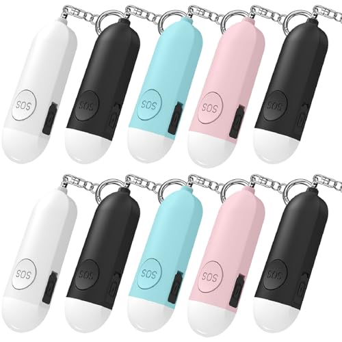 Safe Sound Personal Alarm, 140DB Personal Security Alarm Keychain with LED Lights for Women, Men, Children, Elderly
