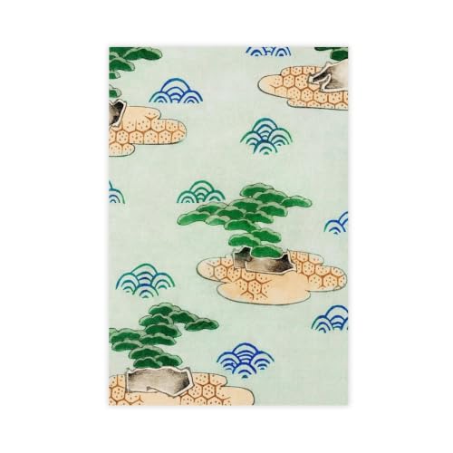 Impression sur toile nuage japonais 50x75 cm pour décoration de salon