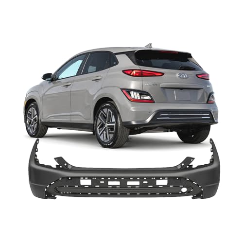 Image of FitParts Compatible with Hyundai Kona 2022-2023 Rear Bumper Cover | Primed, Ready to Paint, OEM 86611J9BC0, HY1100267