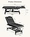 Icoget Electric Massage Table with Hand & Foot Controls, Adjustable Lift Facial Bed for Esthetician, Salon Waxing, Spa Treatments & Therapy Use, Black