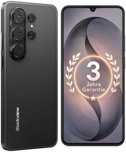 Blackview 6,88" HD+IPS Android 16 Handy Ohne Vertrag, 32MP+13MP, 16GB+128GB/1TB, 5000mAh, 4G Smartphone Günstig Mit Dual-SIM Und DREI Kartenslots,WiFi 5, 3,5mm/FM/OTG, 3 Jahre Gara