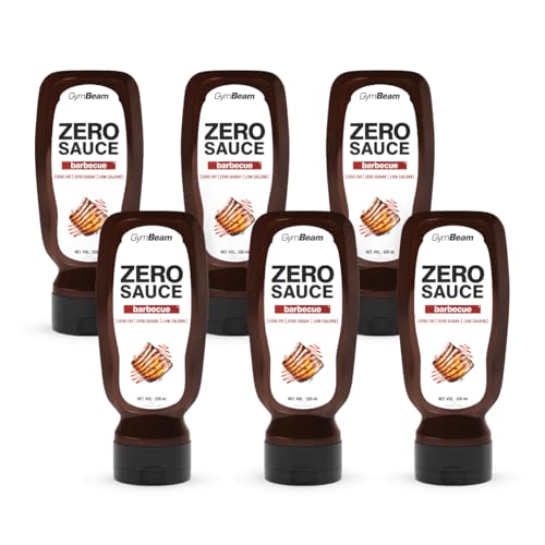 Salsa barbacoa GymBeam Zero (320 ml, paquete de 6)