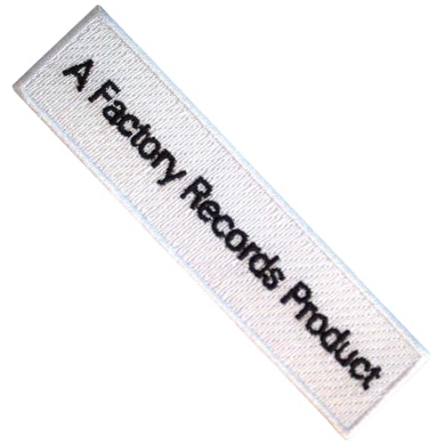Joy Division - Patch Ă repasser FACTORY RECORDS (Taille unique) (Blanc/Noir)