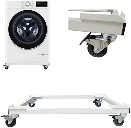Base Regolabile Per Lavatrice E Elettrodomestici - Carrello Con 8 Piedini E 4 Ruote, Portata 300kg