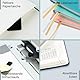 POPRUN Kalender 2025 2026 Wochenplaner (Aug.2025-Dez.2026) Softcover mit PU-Leder, ca. A4 (26,5 x 21,5 cm), 17-Monate-Terminplaner 1 Woche 2 Seite mit Zertifiziertem Papier - Braun