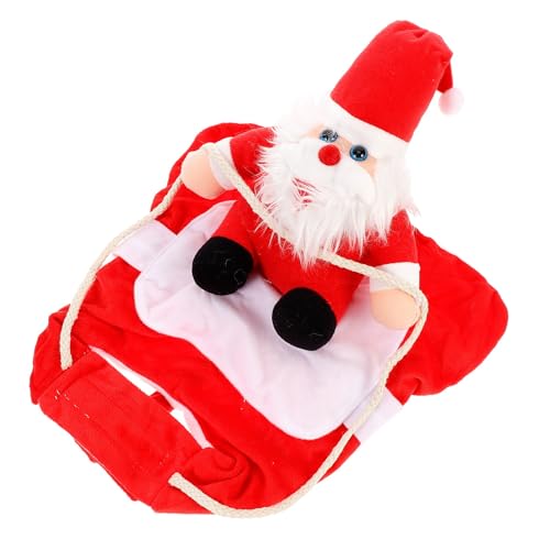 Disfraz para perros Santa Claus M rojo miniatura 1