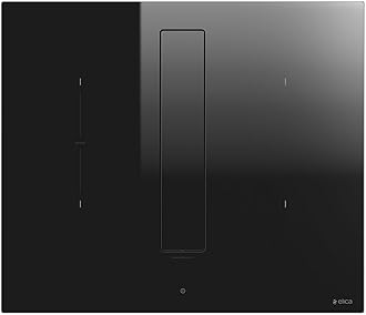 Electric induction hob (4 induction field) with a built-in cooker hood (extractor version) from Elica Nikola Tesla Fit BL/A/60 PRF0167053 [Energy Class A]