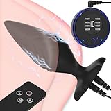 Jinqian Silikon Elektro Shock Analplug Set mit Fernbedienung&8 Schockmodi für Prostata Stimulation Buttplug Elektrostimulation BDSM E-stim Extrem Fetisch Sex Spielzeug für die Frau Männer