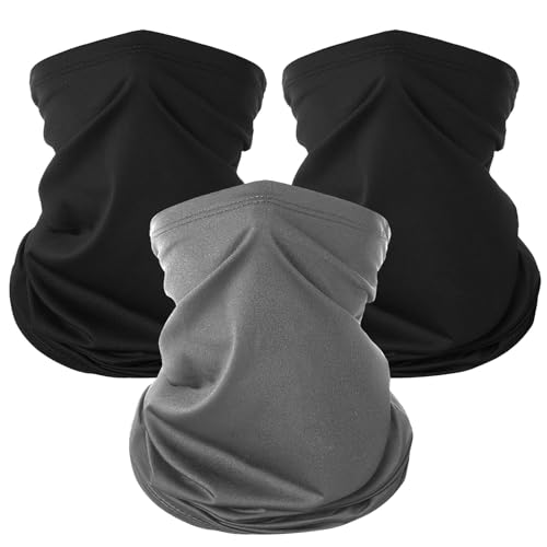 KEYRI 3 Stück Multifunktionstuch Schlauchschal Loopschal Winddicht Winter Loop Schal Herren Damen Neckwarmer Elastiche Schnelltrocknend Ski Maske Warmer für Skifahren...