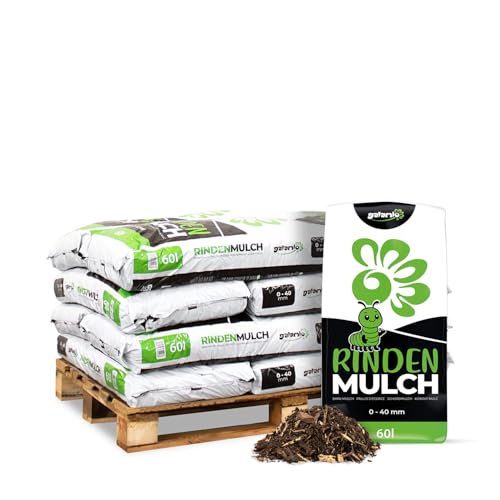 GALAMIO Rindenmulch 720L (12 x 60L), hemmt den Unkrautwuchs und hält den Boden feucht