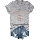 Photo Gallery maglietta growing a little pumpkin con scollo a v, grigio, s Photo Gallery maglietta growing a little pumpkin con scollo a v, grigio, s
