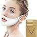 V Line Mask Chin Up Patch Double Chin Reducer | V Line Lifting Face Neck Mask | Tightening Firming Moisturizing Collagen Chin Mask | V Shape Face Lifting V Zone Mask Tape Set of 5 Pack