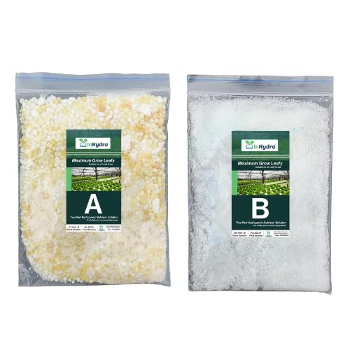 Hydroponic Nutrients– LEAFY200, Hydroponic nutrients, Solid Mixture, Makes 200 Liter hydroponic Solution, Suitable for All Plants & Better Leafies, Complete - Contains Everything