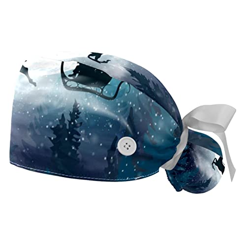 Chapeaux de travail paysage de Noël JDEZ lot de 2 casquettes respirantes mixtes