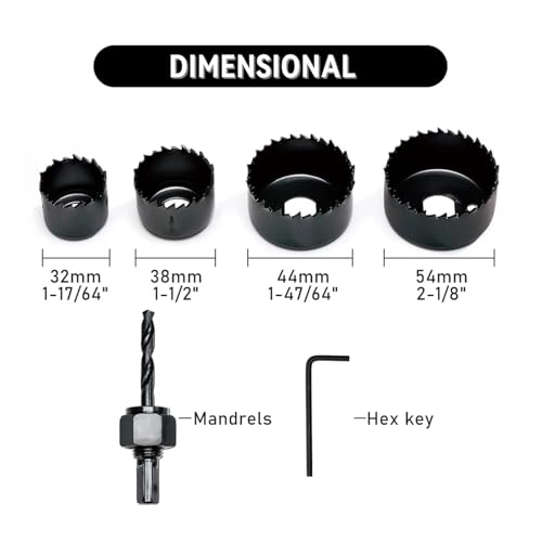 Juego de 6 Brocas Corona para Metal y Madera miniatura 2