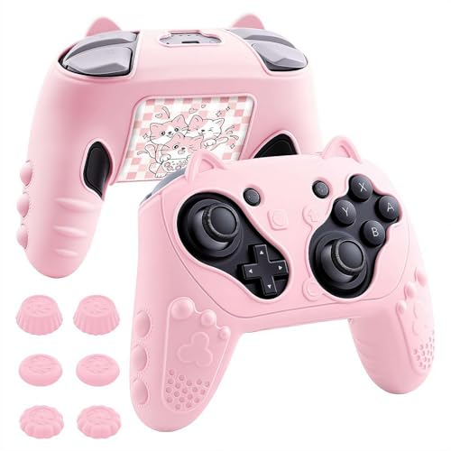 For Switch 2 Pro �R���g���[���[ �P�[�X �V���R���� �ی�P�[�X ���� �L���f�U�C�� �ی�J�o�[ �W���C�X�e�B�b�N�J�o�[�t�� �h�o ���h�~ ����h�~ ����~�� �S�ʕی� �l�ԍH�w�Ɋ�Â����݌v �g�тɕ֗� for Switch 2 Pro