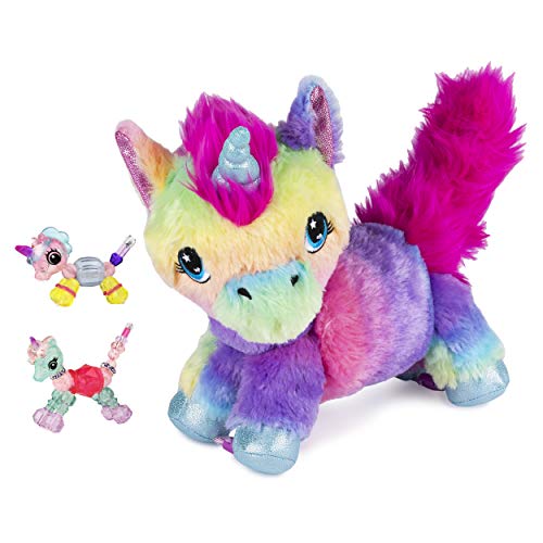 Twisty Petz, Series 4, Fluffums Unicorn Bundle with Cuddlez Plush and 2 Collectible Bracelets