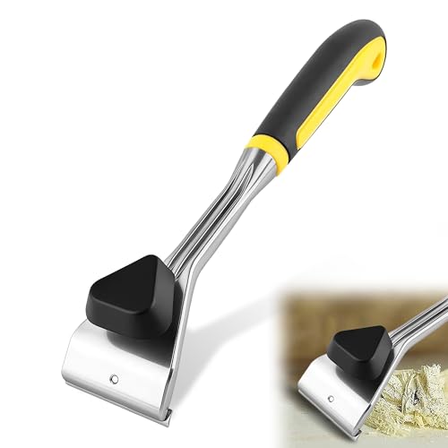 Carbide Paint Scraper Tool for Wood: TVOOD Heavy Duty Scraper with 63mm Double-Edged Tungsten Carbide Blades Anti-Slip Soft Grip Paint Scrapers for Removing Varnish Glue Resin Rust