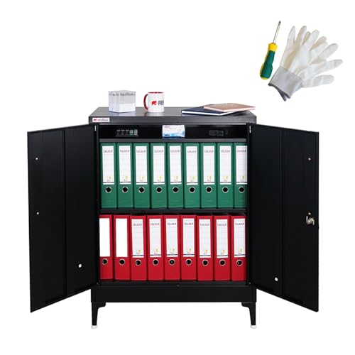 PROREGAL Aktenschrank Elephant abschließbar aus Metall mit...