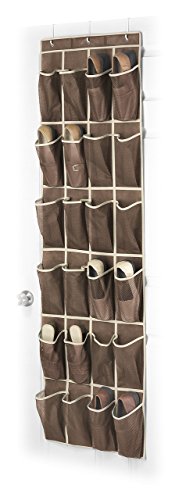 Whitmor Prateleiras para sapatos sobre a porta – 24 seções – Java