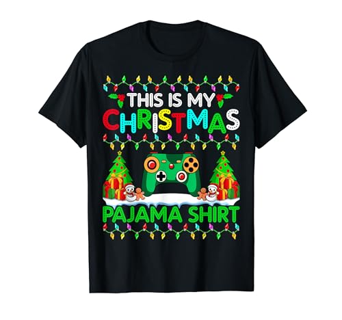 Gamer Game Christmas Pajama Shirt Gaming Xmas Holiday T-Shirt
