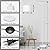 White Arc Floor Lamp, Modern Floor Lamp for Living Room with Adjustable Lamp Head, Tall Pole Standing Lamp with On/Off Pedal Switch, Over Couch Arched Reading Light for Bedroom, Office, Study Room
