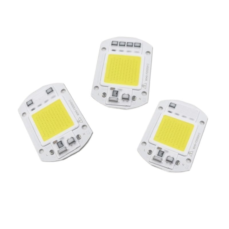 10pcs Plant Grow Light LED 220V 50W Warm White 3200K Driverless COB LED Chips Light For Garden