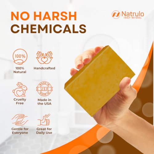 Turmeric-Soap-Bar-for-Face-Body--Natural-Turmeric-Skin-Brightening-Soap-for-Dark-Spots-Intimate-Areas-Underarms--Turmeric-Face-Wash-Reduces-Acne-Scars-Cleanses-Skin--Made-in-USA