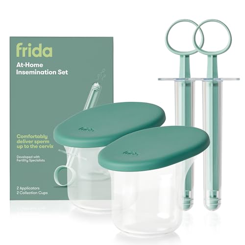 Frida Fertility at-Home Insemination Kit, Developed with Specialists for Conception Support, Easy DIY Insemination for Minimal Sperm Waste & Family Planning, 2 Applicators & 2 Collection Cups