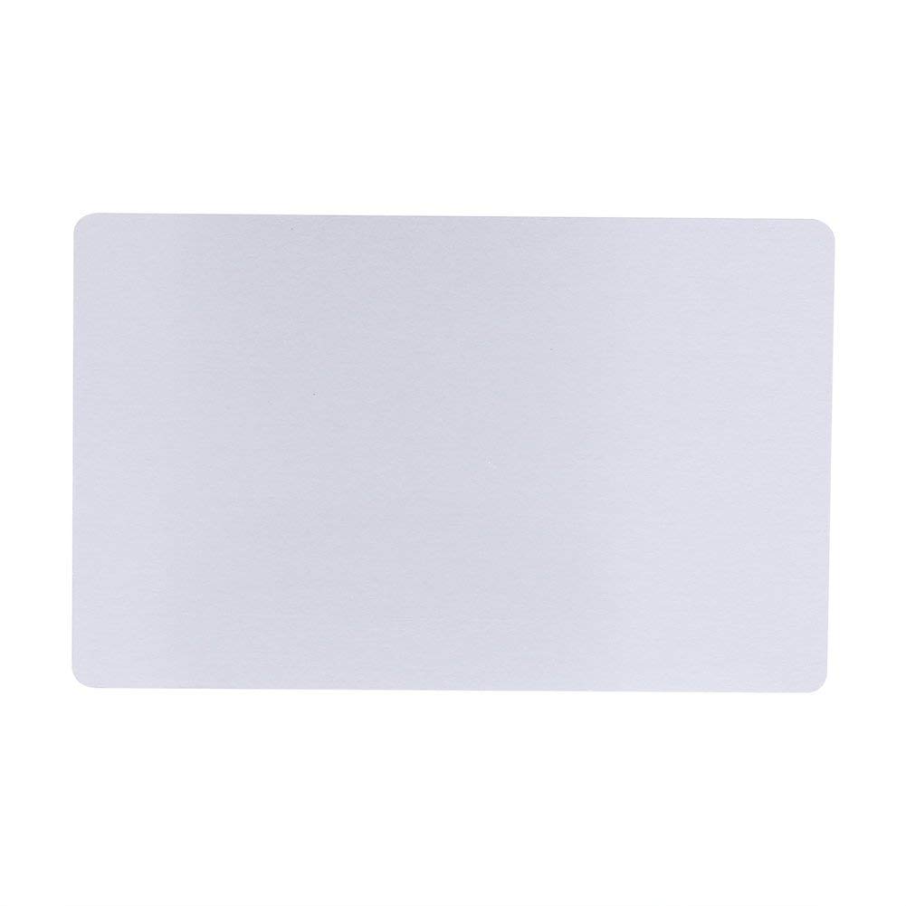 Tarjetas de Visita metálicas de la sublimación de la Astilla 100pcs, Tarjetas de Visita de Metal grabadas Espacios en Blanco de la sublimación 3.4x2.1in Thicknes (0.30mm)(Plata)