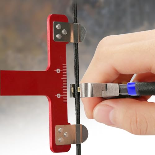 Weytoll Archery Adjustment Tool Bow String Nocking Points Pliers T Squares Tuning Ruler for for Recurve and Compound Bowstring Accessories - Image 5