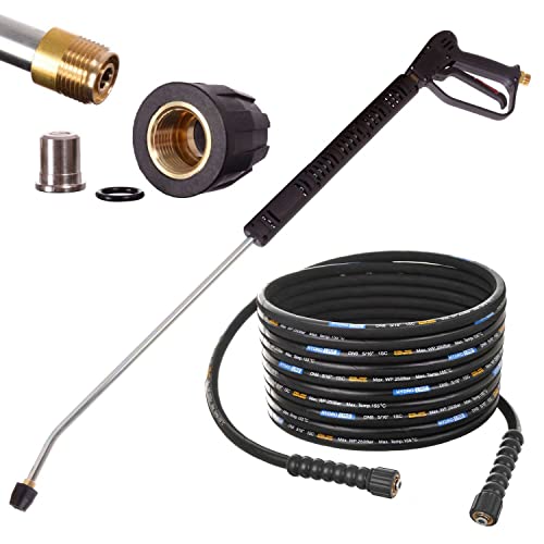 Agua caliente pistola 20m manguera 250bar DN8 lanza boquilla para limpiador de alta presión Karcher HD HDS