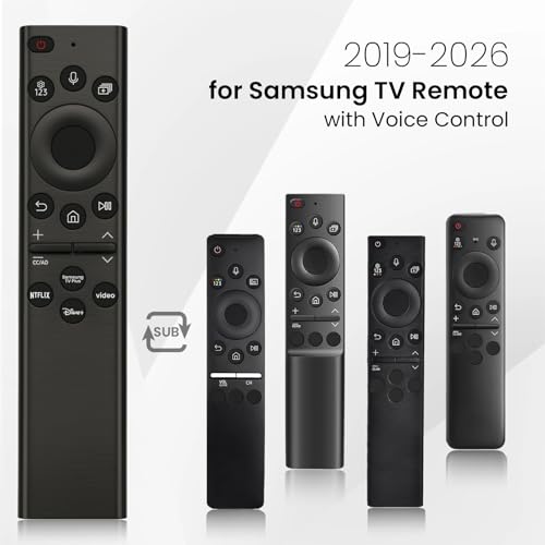 Replacement for Samsung Smart TV Remote, with Voice Control, Compatible with Samsung TV QLED/OLED/The Frame/Crystal UHD Series, Simple Setup, 1-Year Warranty - Image 4