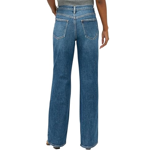 Silver Jeans Co. Women's 90s Baggy Mid Rise Bootcut Jeans3