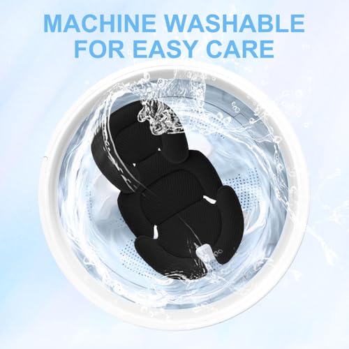 AVCXEC Sitzverkleinerer Babyschale, Neugeboreneneinsatz Babyschale, Neugeborenen Einsatz für Babyschale, Weiches Sitzauflage für Babyschale, Kopf Und Körperstütze Für Babyautositze (Schwarz)