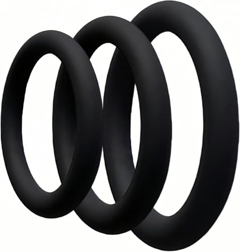 3Pcs Silicone Rings Sets Male Silicone Toys for Couples for Men for Games Erection Longer Harder...